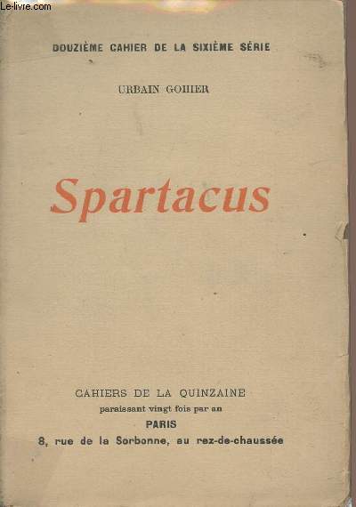 Spartacus - 12e cahier de la 6e srie