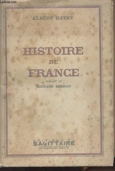Histoire de la France - Prface de Edouard Herriot