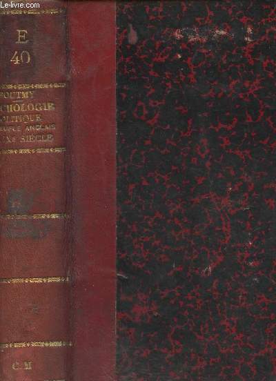 Essai d'une psychologie politique du Peuple Anglais au XIXe sicle- 2e dition