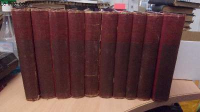 The Works and Life of Walter Bagehot - The works in nine volumes, The life in one volume - Volumes I  10 (complet)