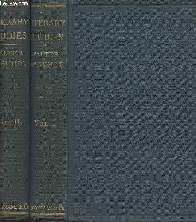 Literary Studies - With a prefatory memoir edited by richard Holt Hutton - 2 volumes - 4th edition