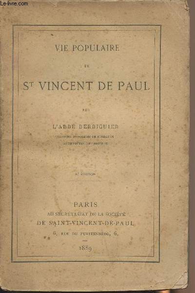 Vie populaire de St Vincent de Paul - 2e dition