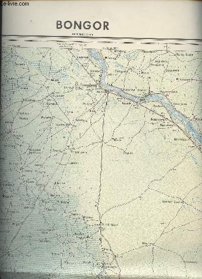 Bongor - Carte de l'A.E.F. et du Cameroun au 200.000 E - Feuille NC-33-XVI