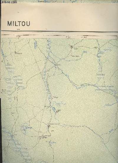 Miltou - Carte de l'A.E.F. et du Cameroun au 200.000 E - Feuille NC-33-XVIII