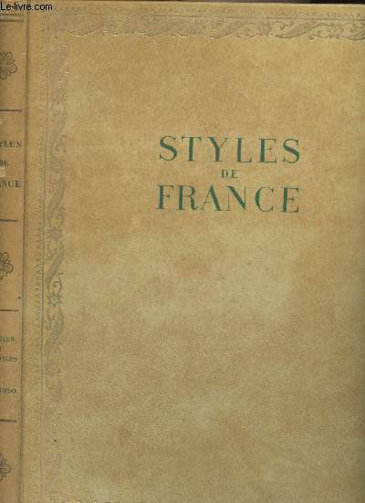 Styles de France, Meubles et ensembles de 1610  1920 - 