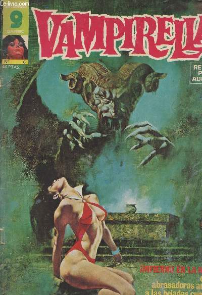 Vampirella n6 mayo 1975 - Vampi post - Sed de sangre - Berenice - Vampirella - Un amigo hungaro - Una tonelada de Arcilla - Las garras del Gatito - Cine fantastico..