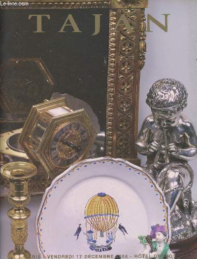 Tajan - Céramiques du XVIe au XIXe siècle, cadres, haute époque, meubles et objets d'art des XVIIIe et XIXe siècles et grande décoration