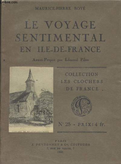 Le voyage sentimental en Ile-de-France - collection 