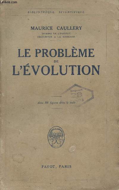 Le problme de l'volution