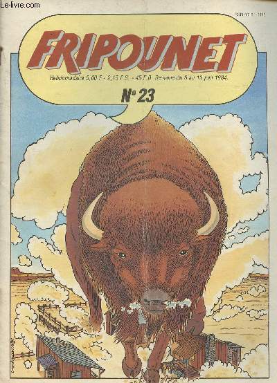 Fripounet - Semaine du 6 au 13 juin 1984 - n23 - Gros bison d'Amrique
