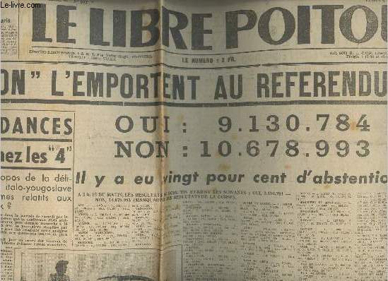 Le Libre Poitou - 3e anne n107 lundi 6 mai 46 - Les 