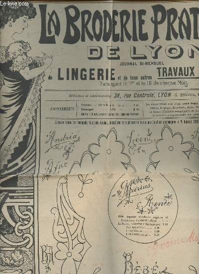 La Broderie pratique de Lyon - 7e anne n154 15 nov. 1910