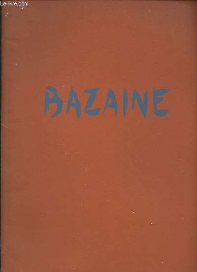 Bazaine - Muse national d'art moderne - 22 octobre 31 dcembre 1965