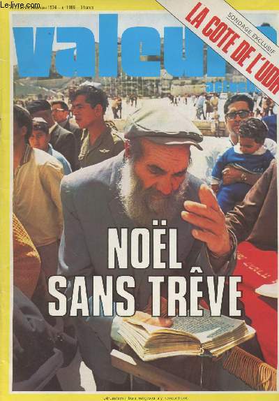 Valeurs Actuelles - N1986 - du 23 au 29 dc. 1974 - Sondage exclusif : La cte de l'UDR - Nol sans trve - Thtre, le jeu mathmatique