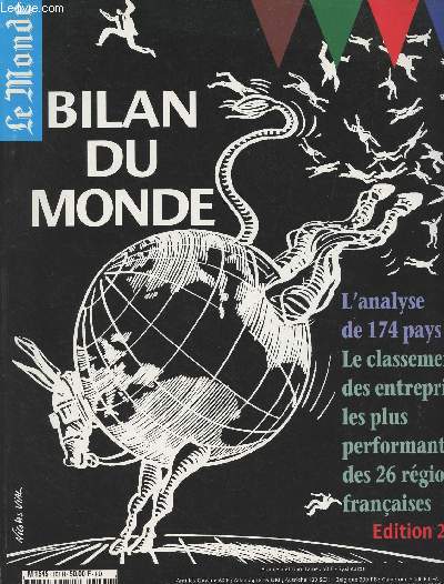 Le Monde - Hors srie 2001 - Bilan du monde - L'analyse de 174 pays - Le classement des entreprises les plus performantes des 26 rgions franaises