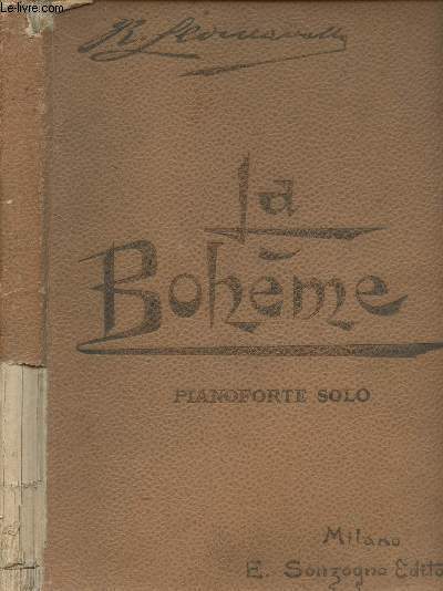 La Bohme, commedia lirica in quattro atti - Riduzione per Pianoforte solo