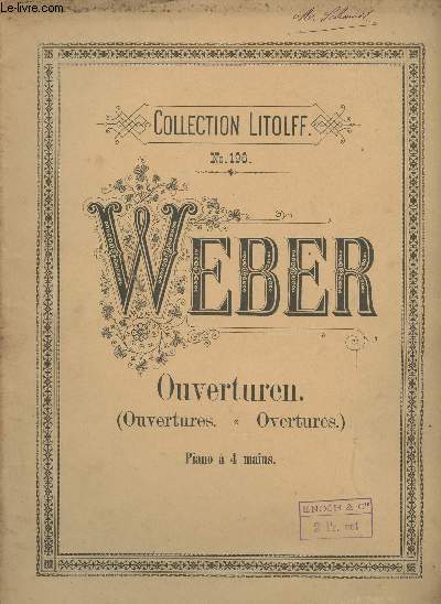 Ouverturen - Piano à 4 mains - Collection Litolff n°196