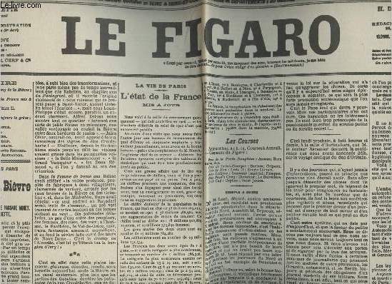 A la une - Fac-simil 32- vol. 1- Le Figaro 51e anne 3e srie n344 dim. 10 dc. 1905 - Promenades dans Paris, le long de la Bivre - La vie de Paris, l'tat de la France mis  jour- Le Vatican et la sparation - Les vnements de Russie, tjr la grve...