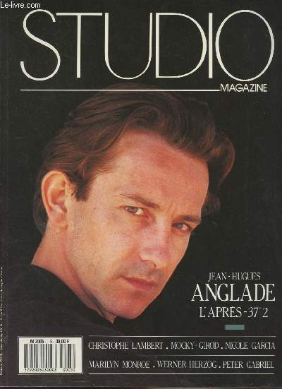 Studio Magazine n5 juil. aot 1987 - Jean-Hugues Anglade l'aprs -372 - Christophe Lambert - Mocky Girod - Nicole Garcia - Marilyn Monroe - Werner Herzog - Peter Gabriel...