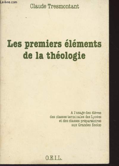 Les premiers lments de la thologie