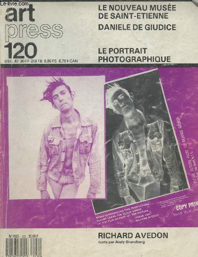 Art Press 120 dc. 87 - Le nouveau muse de Saint-Etienne - Le portrait photographique - Richard Avedon, texte par Andy Grundberg