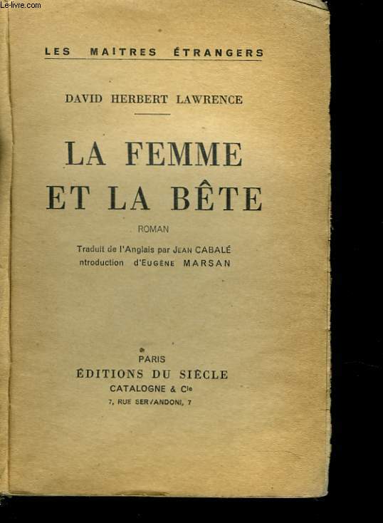 LA FEMME ET LA BETE