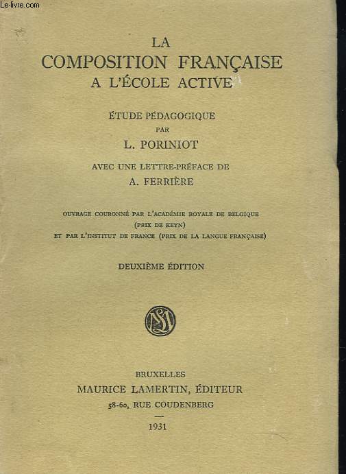 LA COMPOSITION FRANCAISE A L'ECOLE ACTIVE