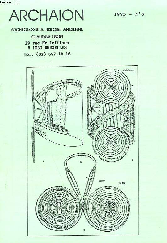 ARCHAION N8, 1995. ARCHEOLOGIE & HISTOIRE ANCIENNE. CATALOGUE DE LIVRES D'OCCASION.