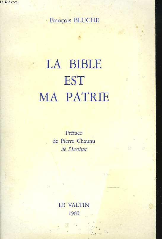 LA BIBLE EST MA PATRIE