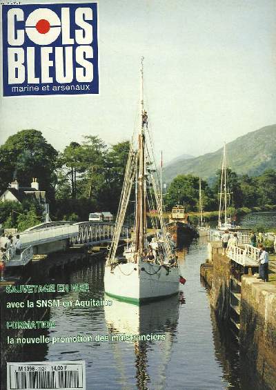 COLS BLEUS. HEBDOMADAIRE DE LA MARINE ET DES ARSENAUX N2327 DU 18 NOVEMBRE 1995. PLUS FORTS QUE LA MER par O. LEFAIVRE / CORYMBE XX : LA CAMPAGNE AFRICAINE DE LA CONSERVE par LE MED. DES ARMEES GIREAUD / MUTIN DES LOOCHS par LE CRP SAUDUBRAY / ...