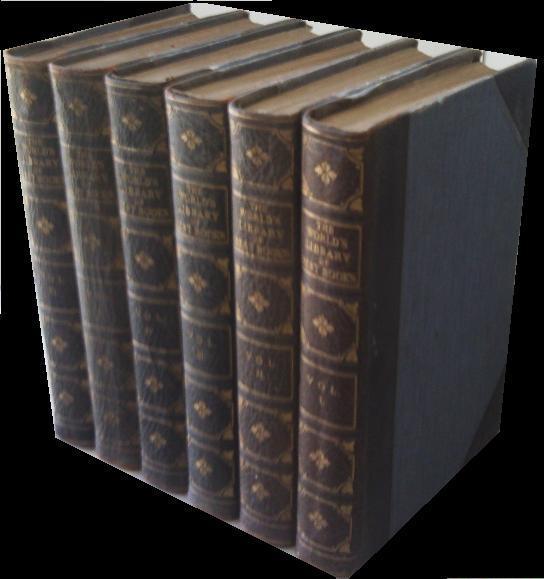 THE WORLD'S LIBRARY OF BOOKS EN 6 TOMES.