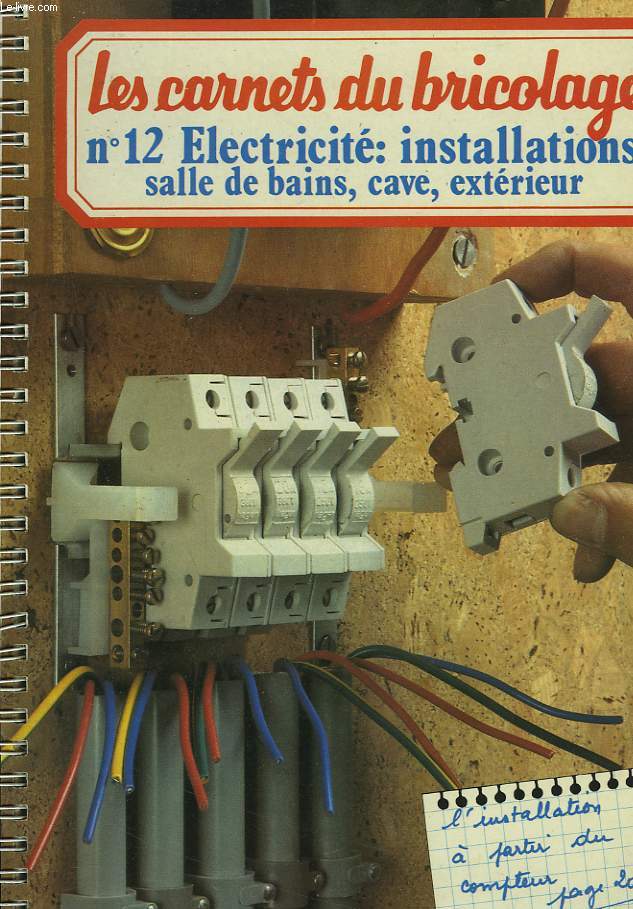 LES CARNETS DU BRICOLAGE N12 : L'ELECTRICITE: INSTALLATIONS, SALLE DE BAINS, CAVE, EXTERIEUR.