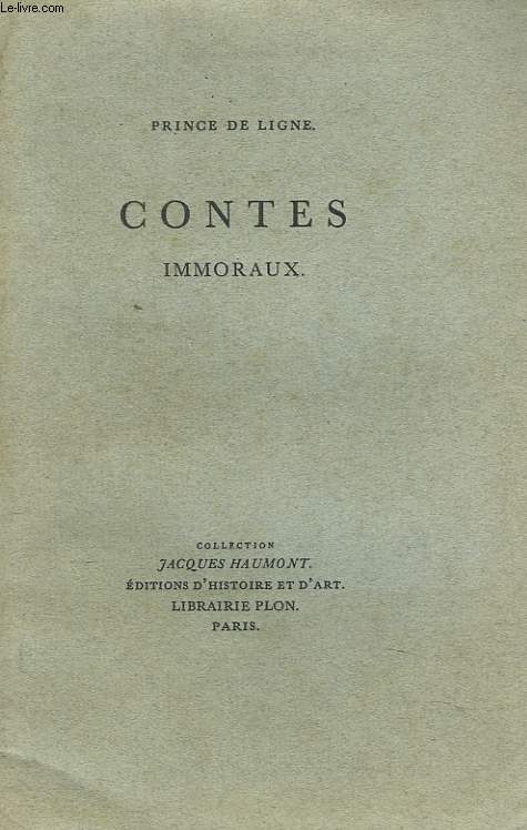 CONTES IMMORAUX