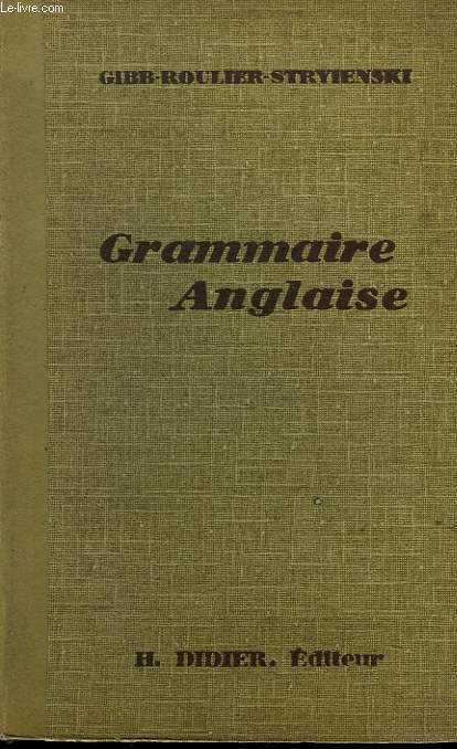 GRAMMAIRE ANGLAISE