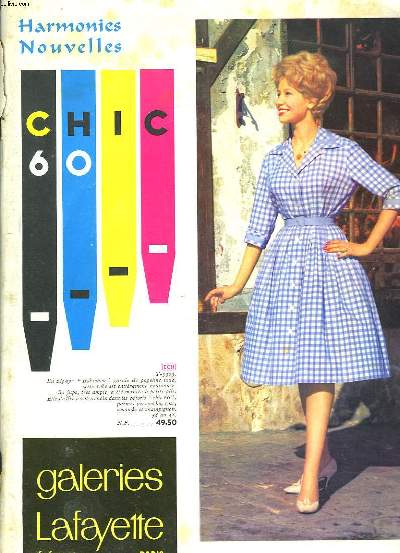 CATALOGUE GALERIES LAFAYETTE, CHIC 60. ETE 1960. + catalogue dcor immobilier + journal publicitaire de mobilier