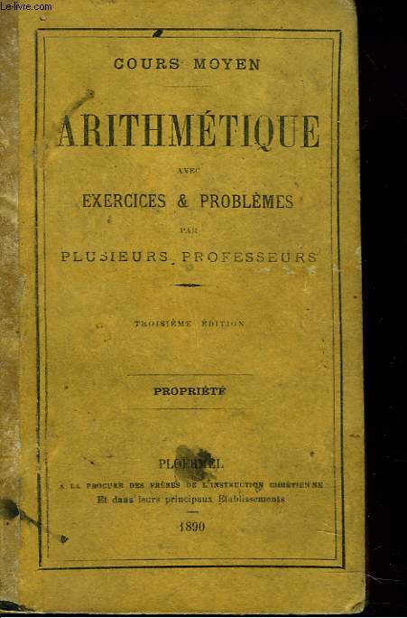 ARITHMETIQUE, THEORIE ET PRATIQUE. COURS MOYEN. 4e EDITION