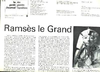 LE PETIT JOURNAL DES GRANDES EXPOSITIONS N37. 15 MAI-17 OCTOBRE 1976. RAMSES LE GRAND.
