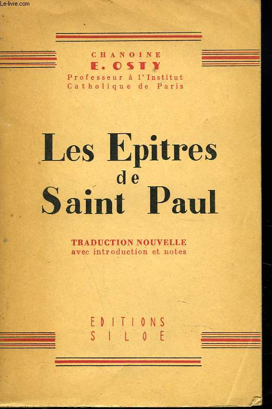 LES EPITRES DE SAINT PAUL