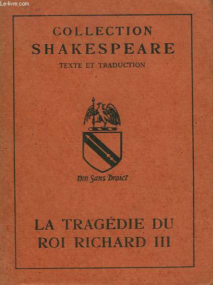 LA TRAGEDIE DU ROI RICHARD III.