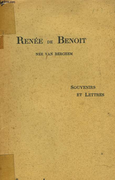 SOUVENIRS ET LETTRES