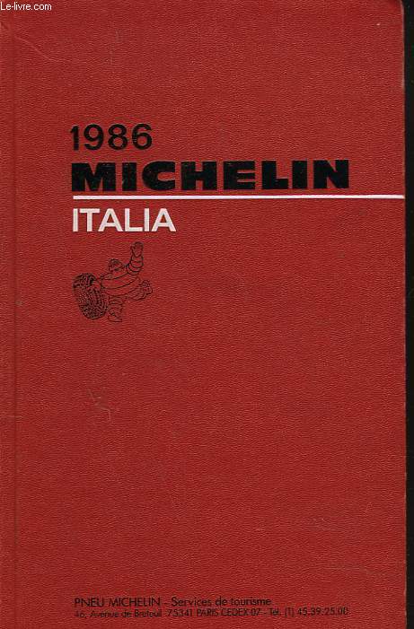 MICHELIN. 1986. ITALIA