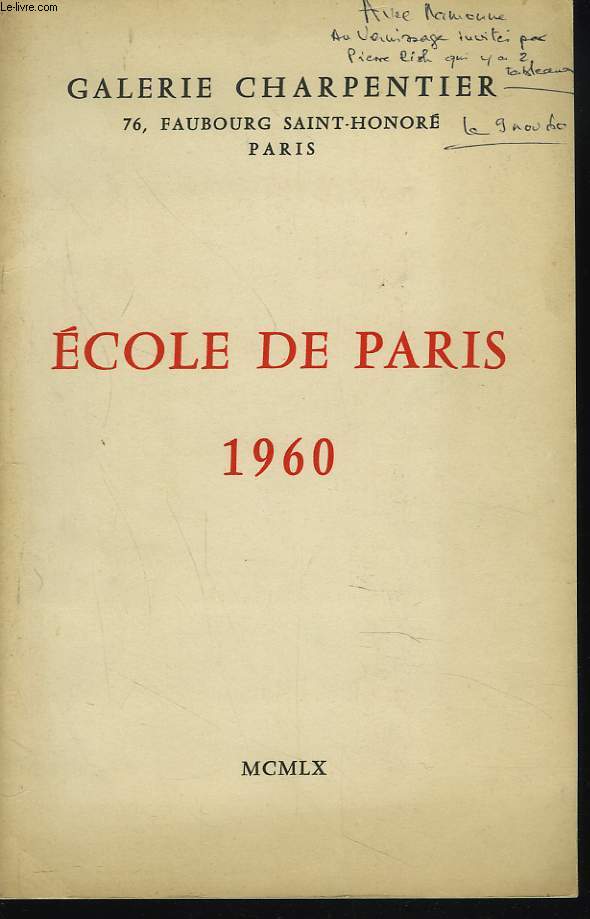 ECOLE DE PARIS 1960