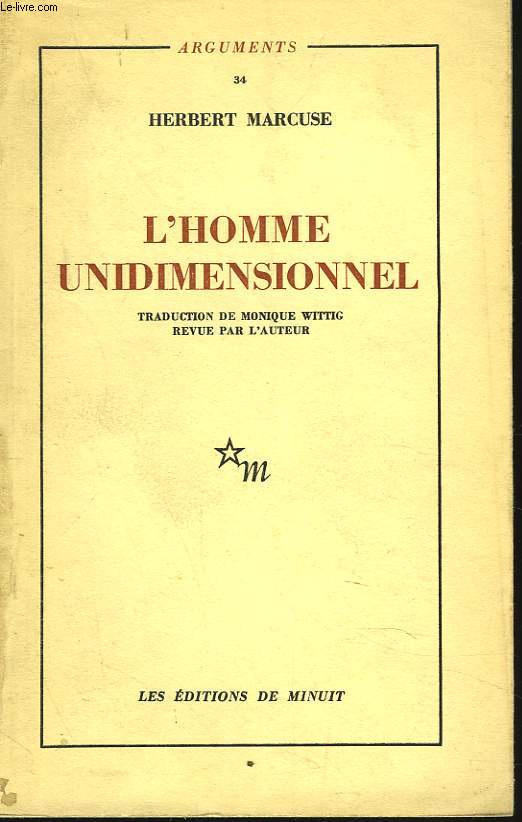 L'HOMME UNIDIMENSIONNEL