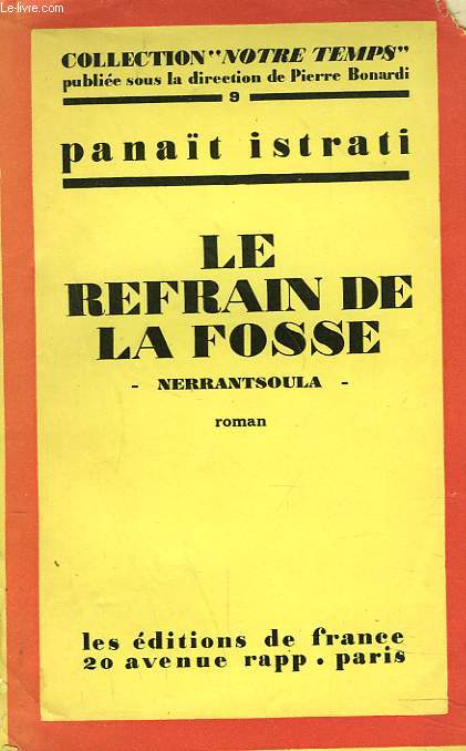 LE REFRAIN DE LA FOSSE. NERRANTSOULA.