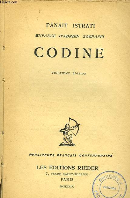 CODINE (enfance d'Adrien Zograffi)