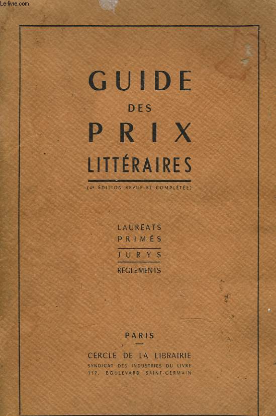 GUIDE DES PRIXLITTERAIRES