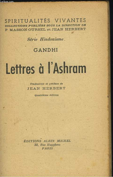 LETTRES A L'ASHRAM