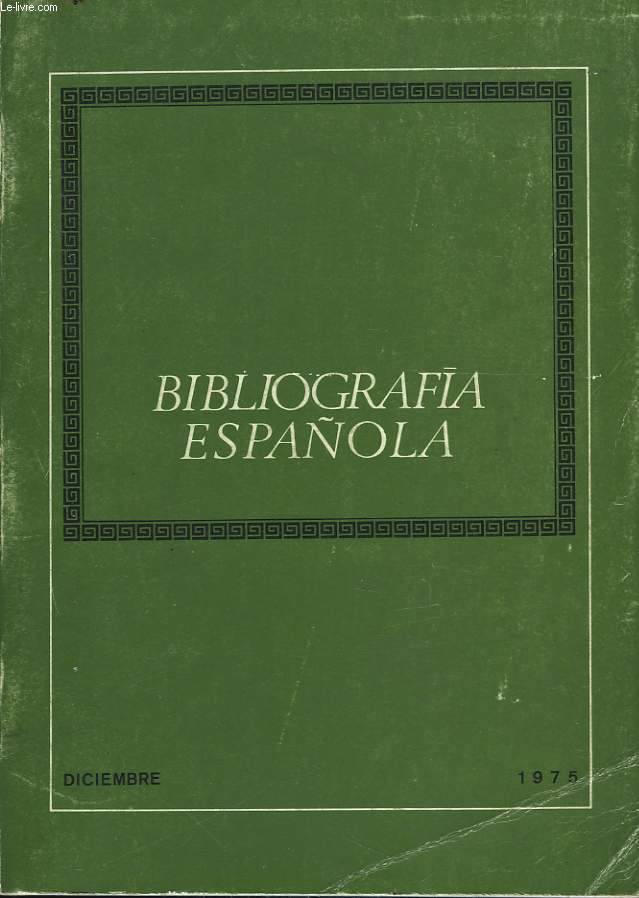 BIBLIOGRAFIA ESPANOLA