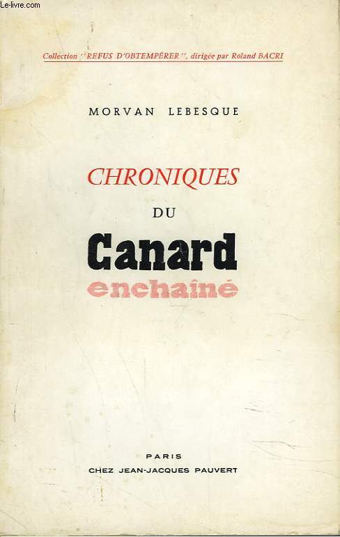 CHRONIQUES DU CANARD ENCHAINE