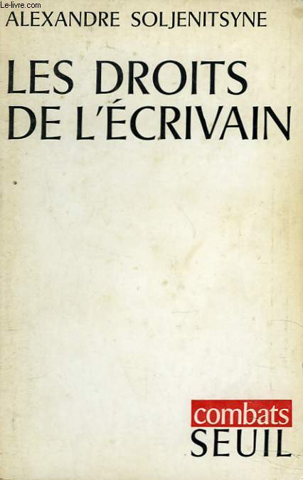 LES DROITS DE L'ECRIVAIN